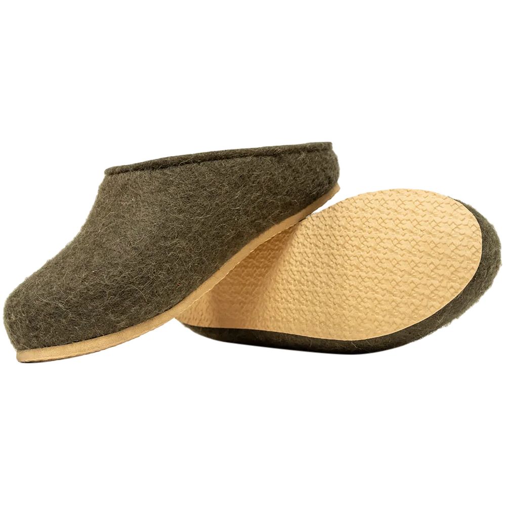 Домашние валенки Step, зеленые (олива), размер 44