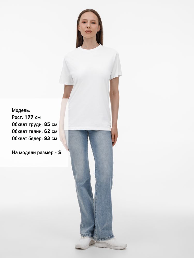 Футболка унисекс T-Bolka 180, белая, размер S