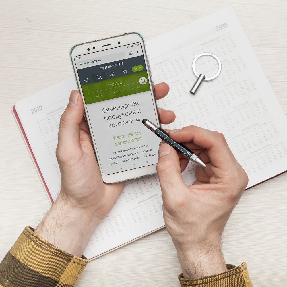 Ручка-брелок Construction Micro фото на сайте Print Logo.