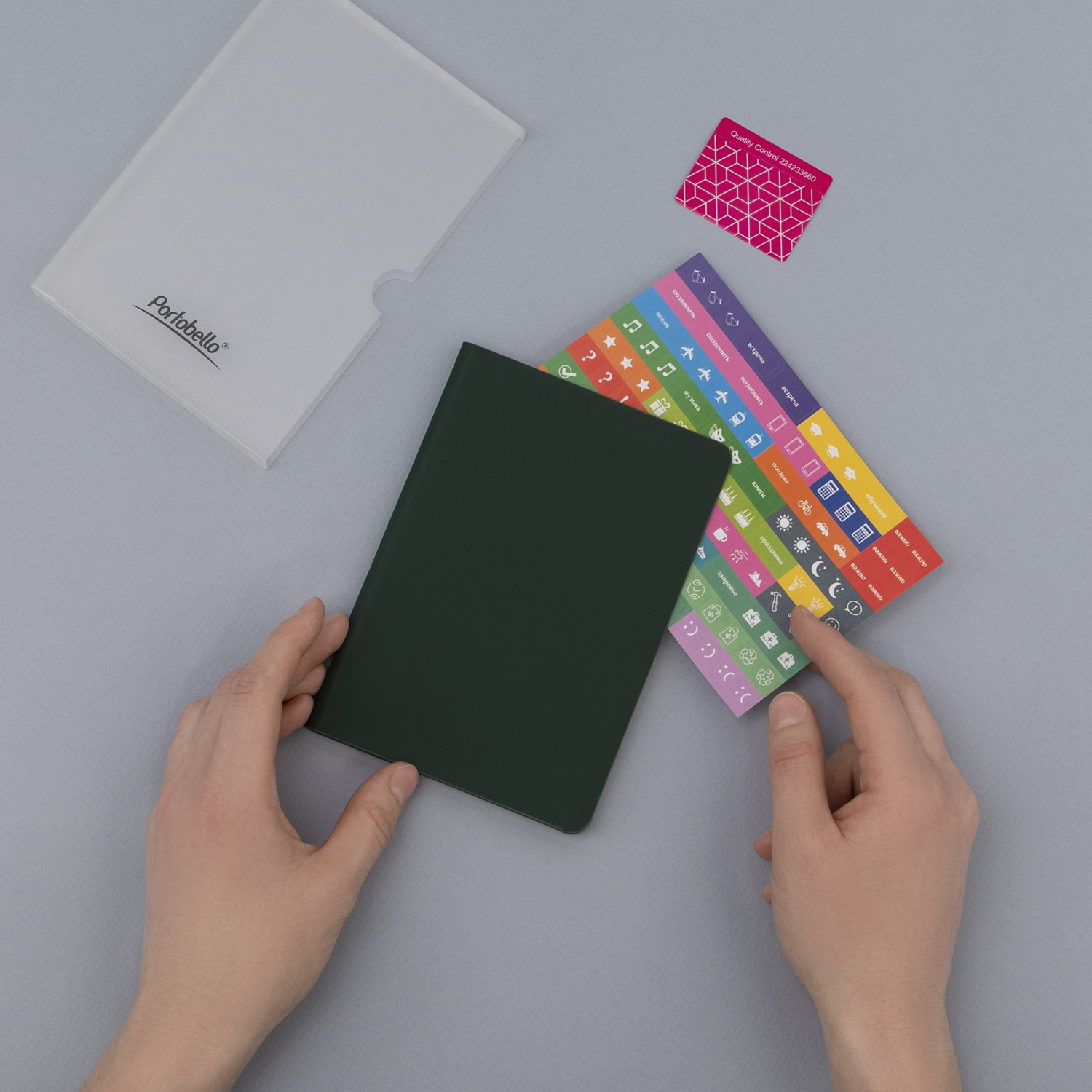 Ежедневник Спарк мини (Spark mini) A6 недатированный, зеленый