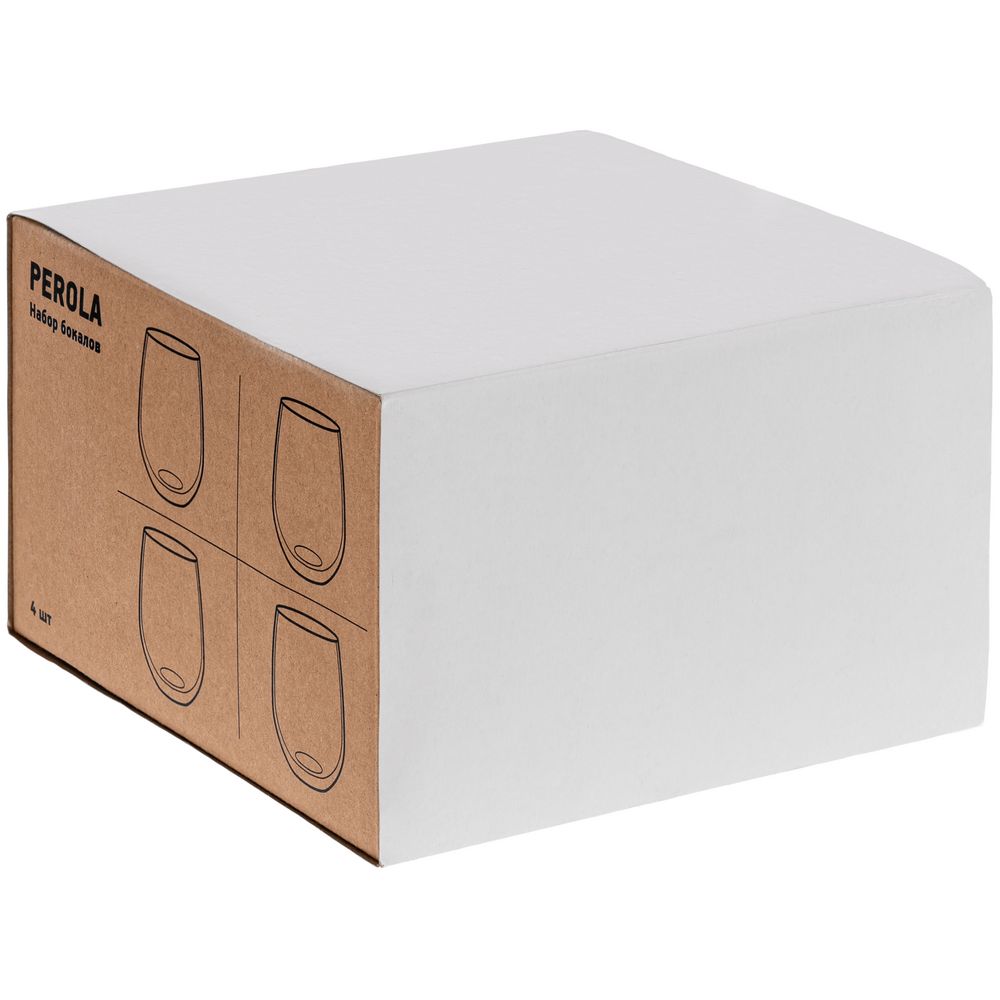 Набор из 4 бокалов Perola фото на сайте Print Logo.