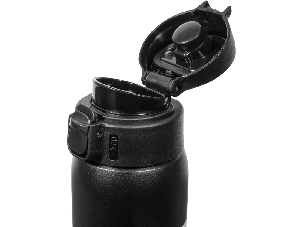 Термокружка Relaxika 701 (0,48 литра), черная (без лого)