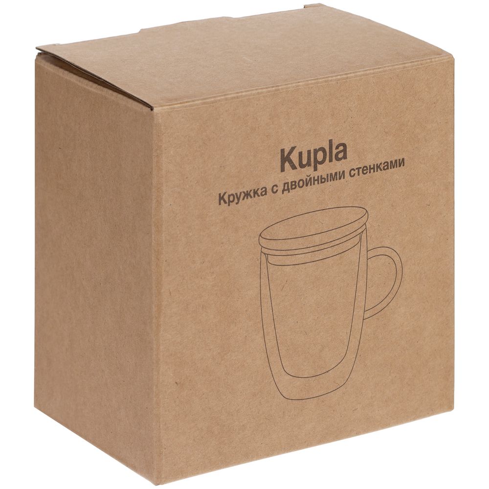 Кружка с двойными стенками Kupla с бамбуковой крышкой фото на сайте Print Logo.
