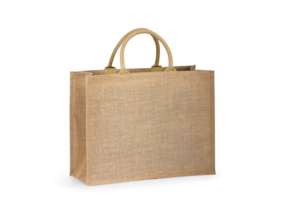 Сумка из джутовой ткани SHANTI с логотипом  | Print Logo