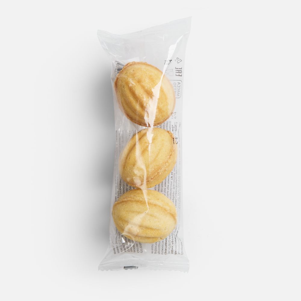 Печенье «Орешки с вареной сгущенкой» — пример нанесения логотипа (сделано в России) | Print Logo