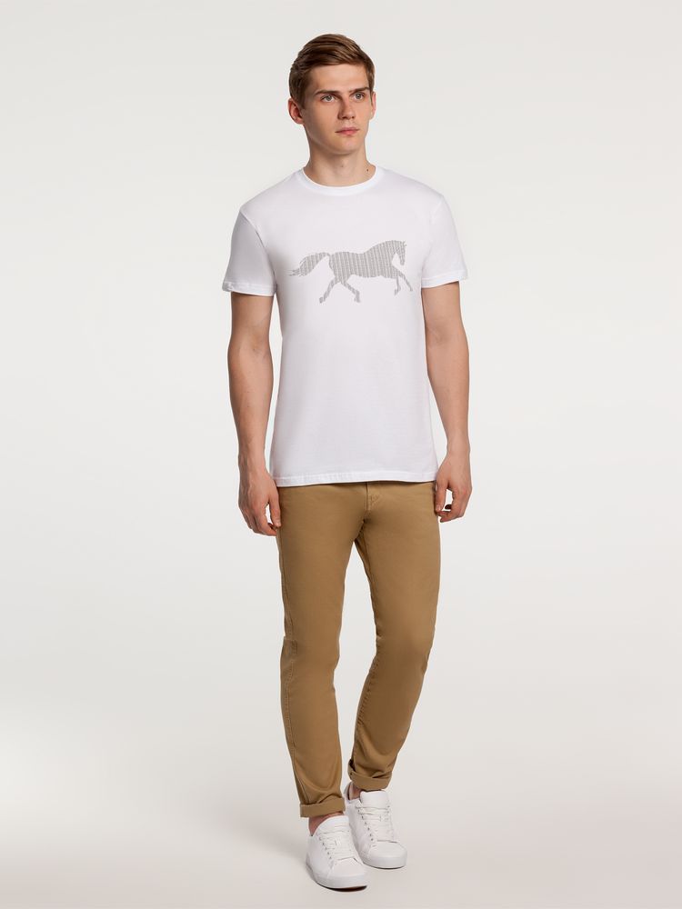 Футболка «Коньтекст» — пример нанесения логотипа (Соль) | Print Logo