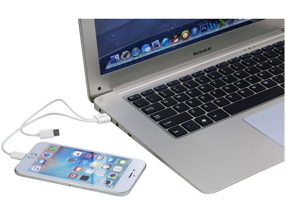 Кабель для зарядки Versa 3-в-1 в футляре, белый