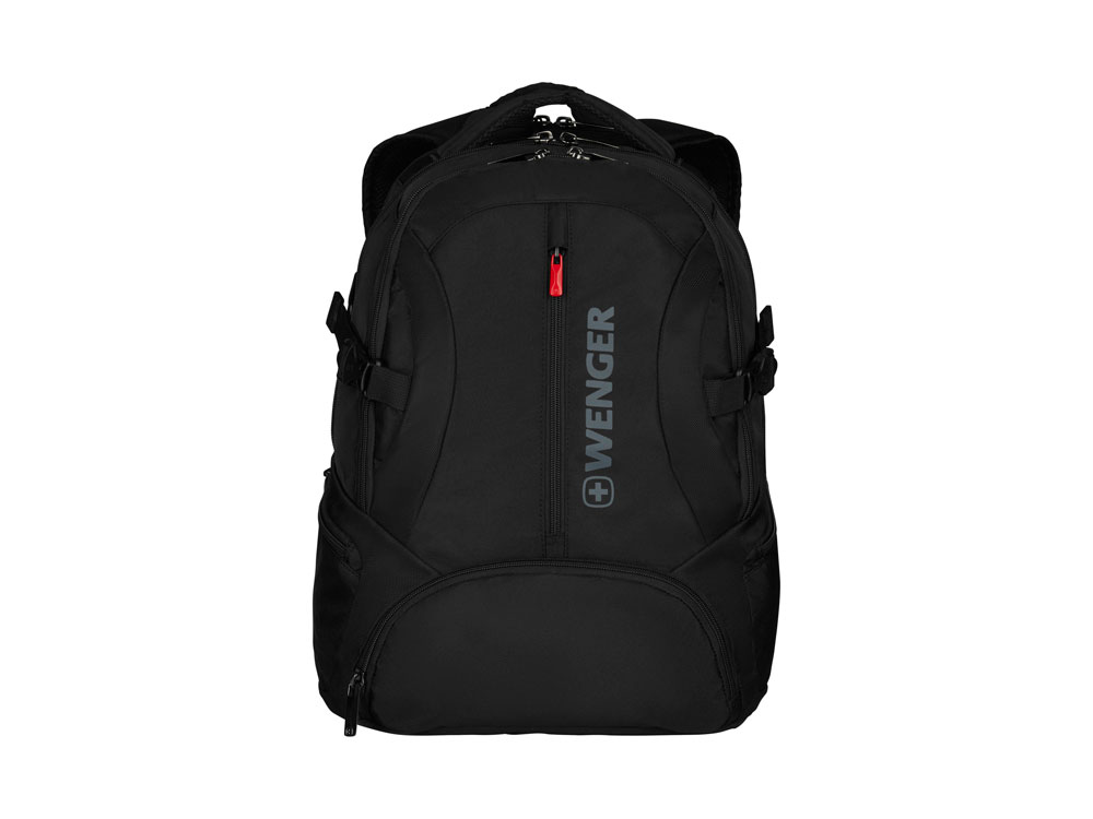 Рюкзак WENGER 16, черный, полиэстер, 35 x 27 x 46 см, 27 л
