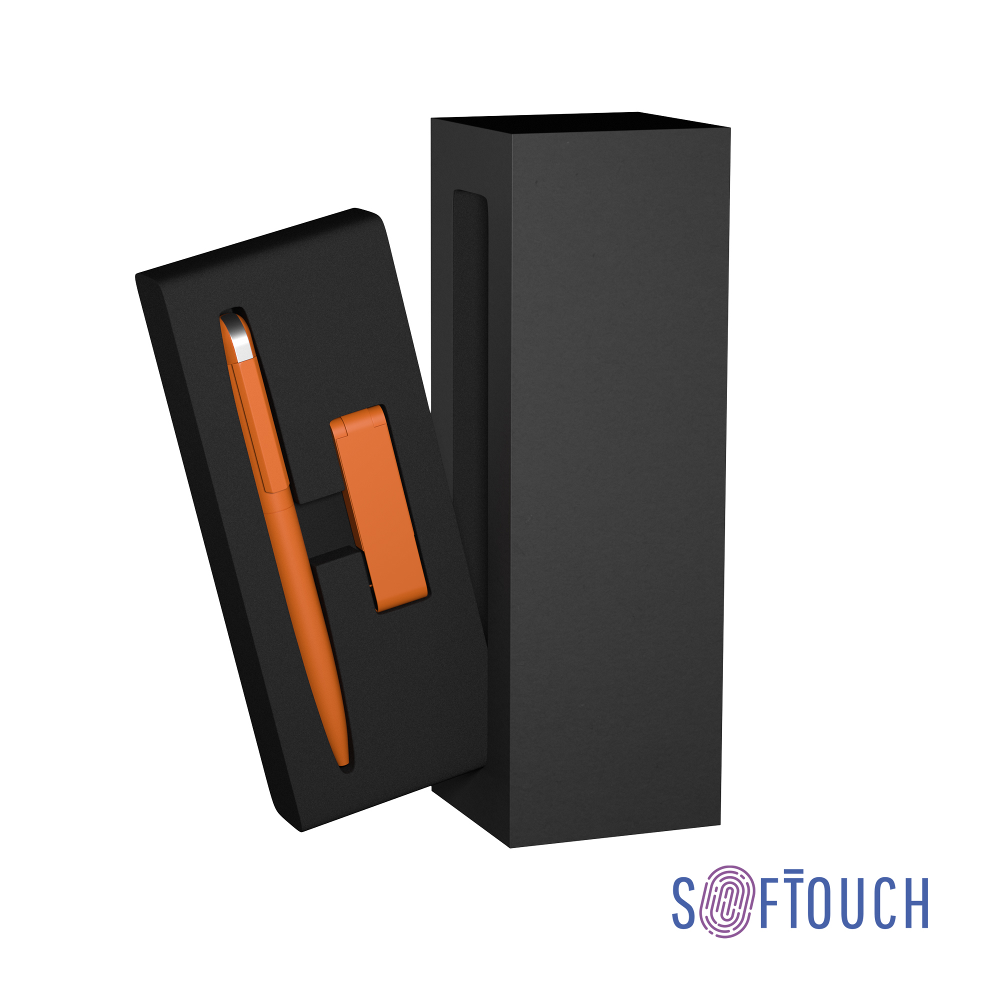 Набор ручка + флеш-карта 8 Гб в футляре, покрытие soft touch, темно-зеленый