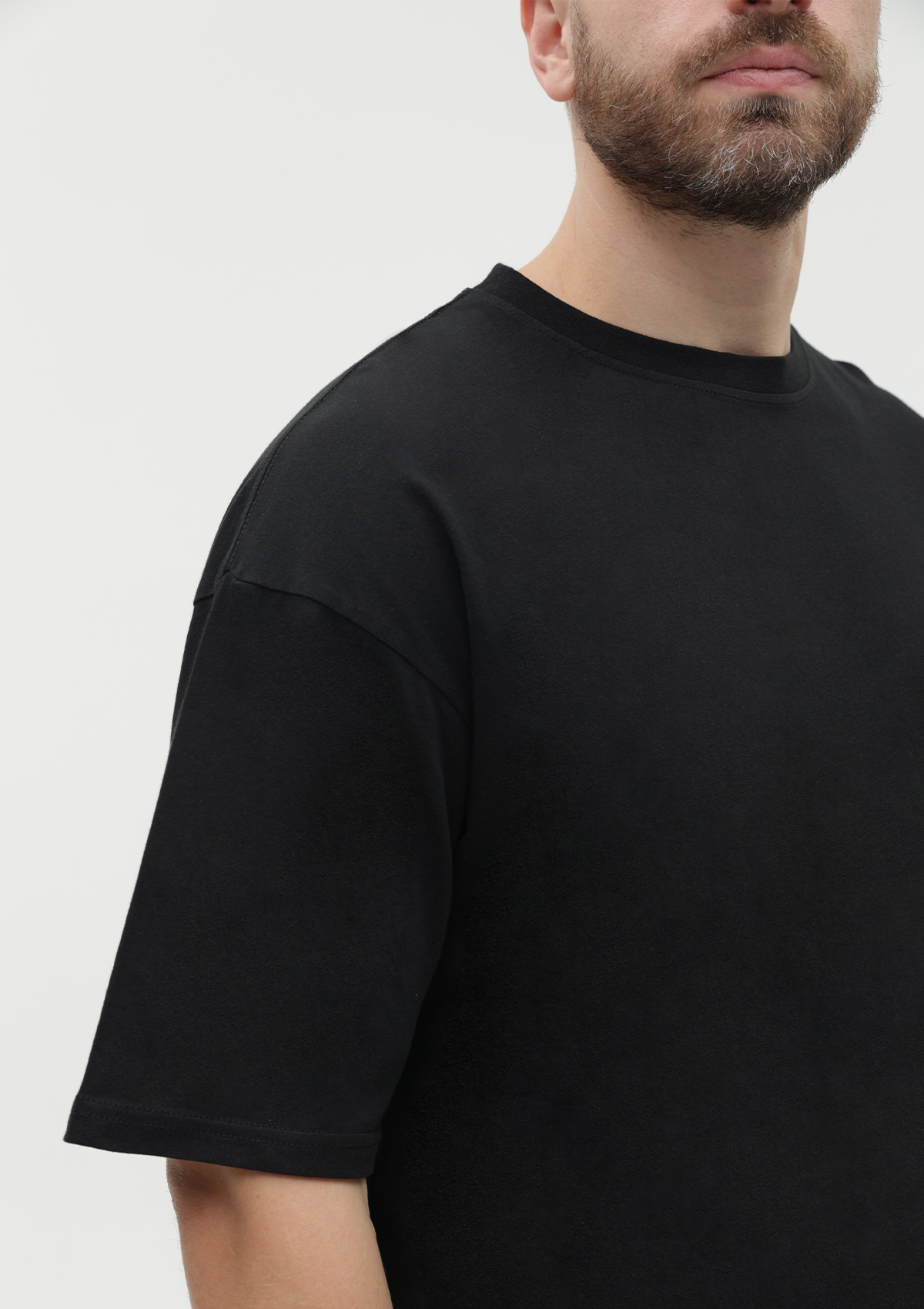 Футболка унисекс оверсайз STAN хлопок 240, 56, Чёрный,  (20)  (46/S)