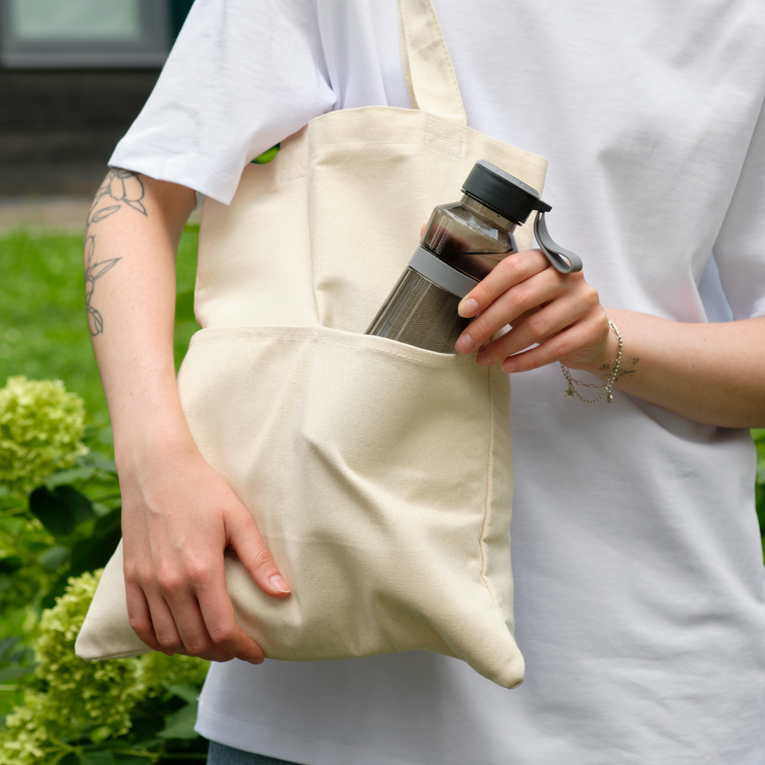 Бутылка для воды Джамп (Jump), черная фото на сайте Print Logo.