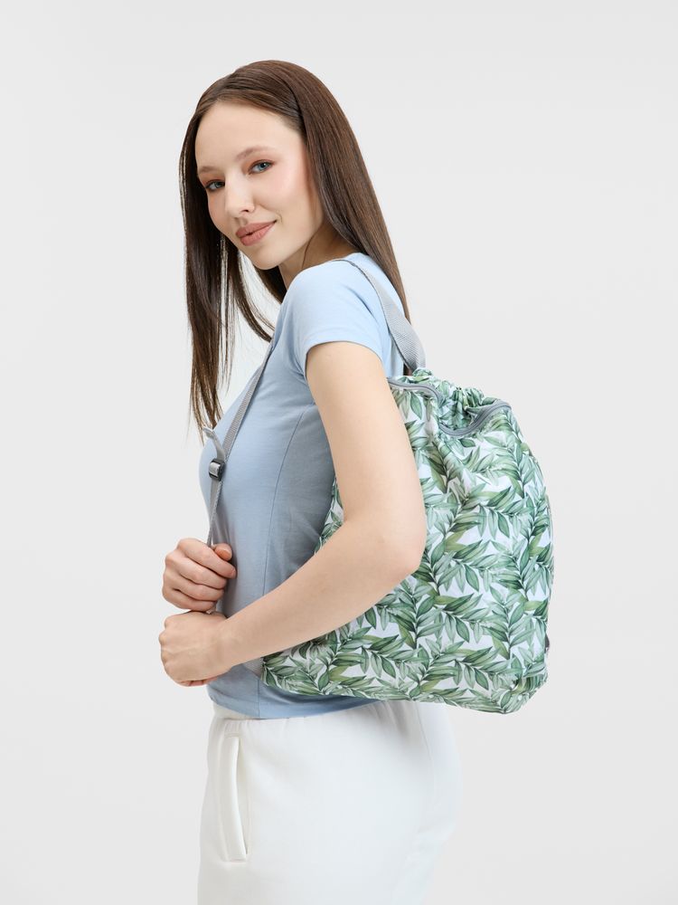 Рюкзак-мешок Bolsana с лямками из стропы с печатью на заказ фото на сайте Print Logo.