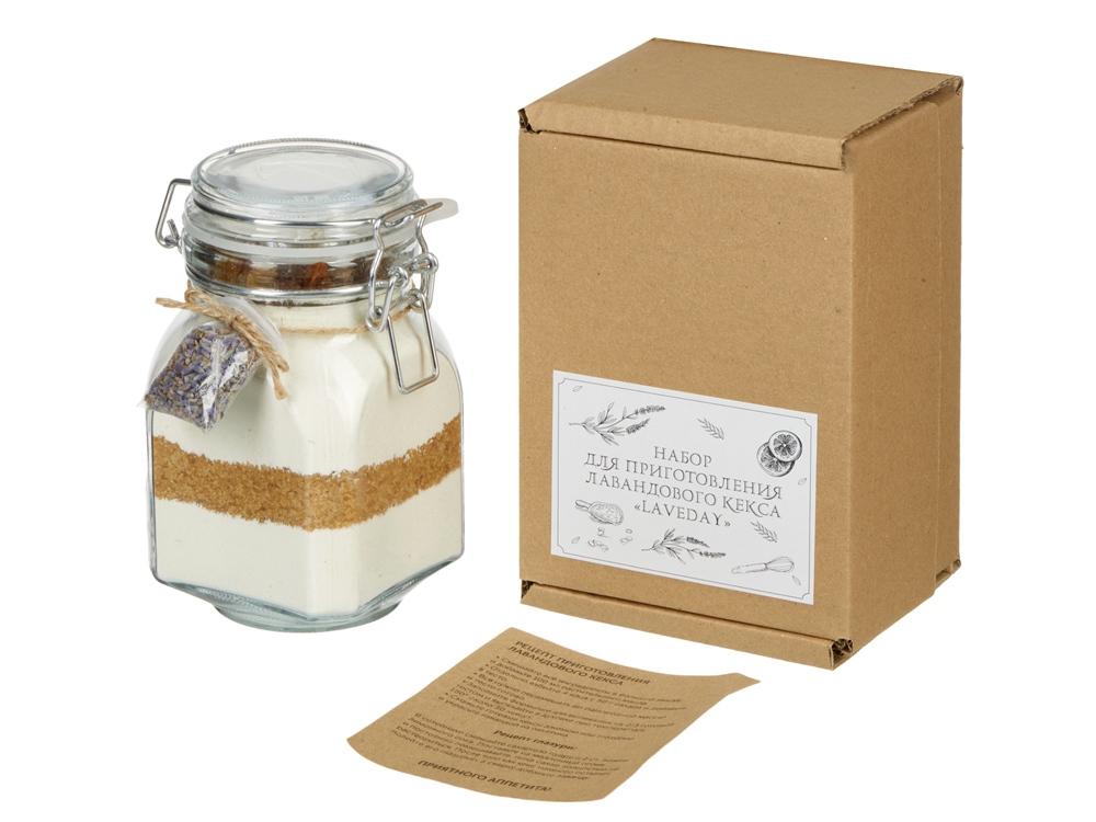 Набор для приготовления лавандового кекса Laveday с логотипом  | Print Logo