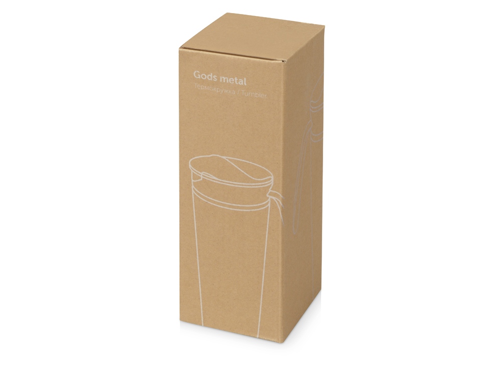 Термокружка Годс металл 470мл, синий