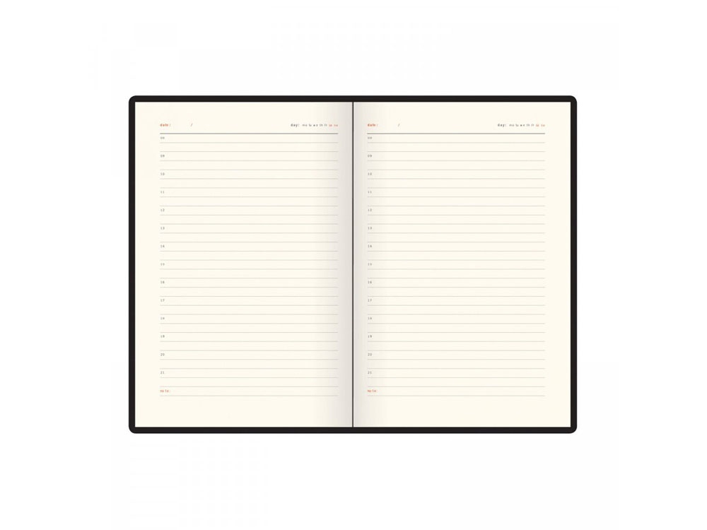 Ежедневник недатированный А5 Boston, бордовый