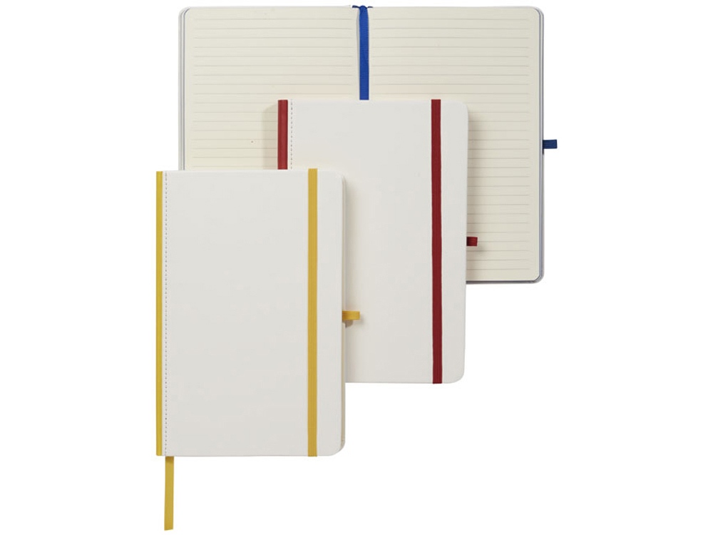 Блокнот А5 Solid, белый/желтый