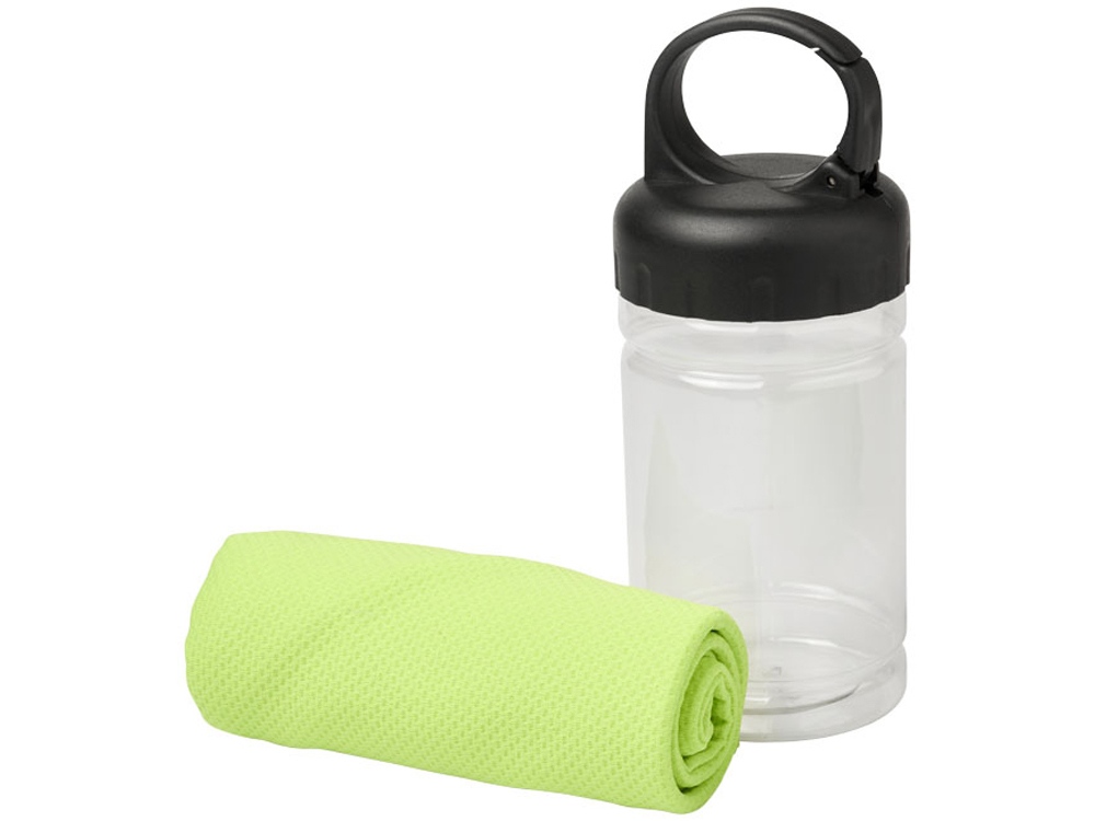 Охлаждающее полотенце Remy в контейнере с логотипом  | Print Logo