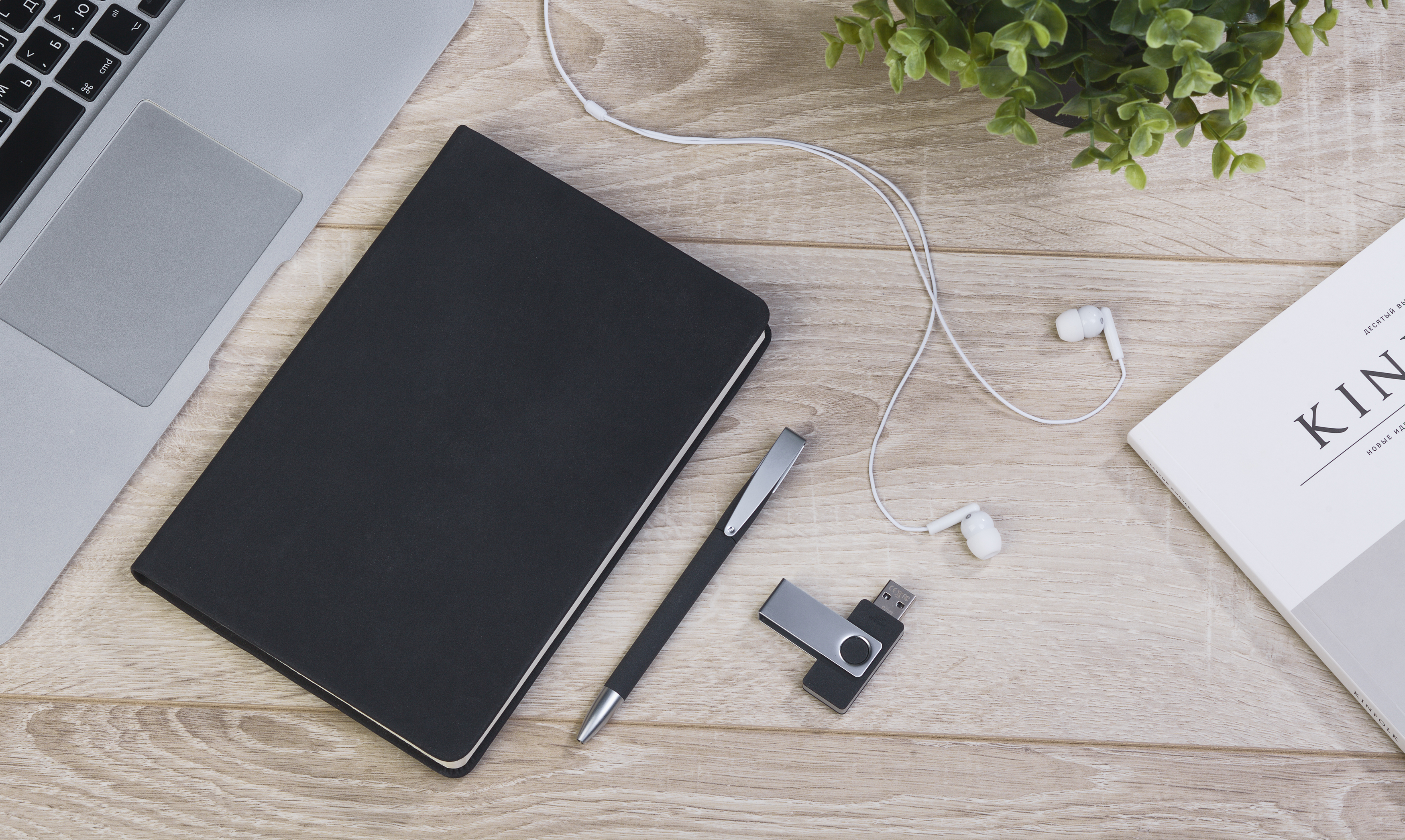 Подарочный набор "Комо", покрытие soft grip, черный