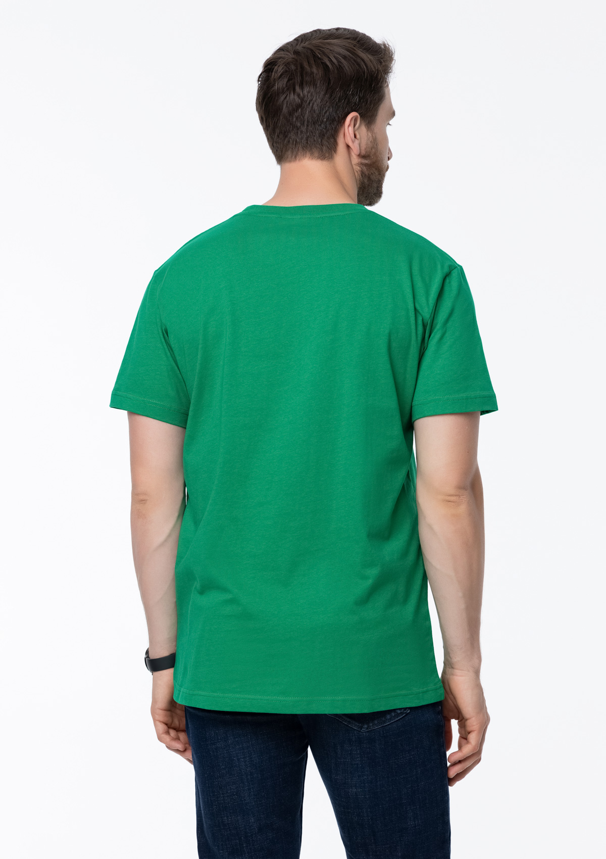 Футболка унисекс хлопок 150, 52, Зелёный,  (30/1)  (56/XXXL)