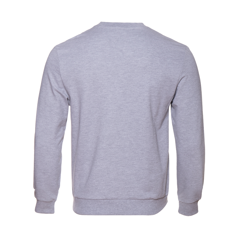 Свитшот унисекс STAN футер без начёса, 260, 63, Серый меланж,  (50/60)  (54/XXL)