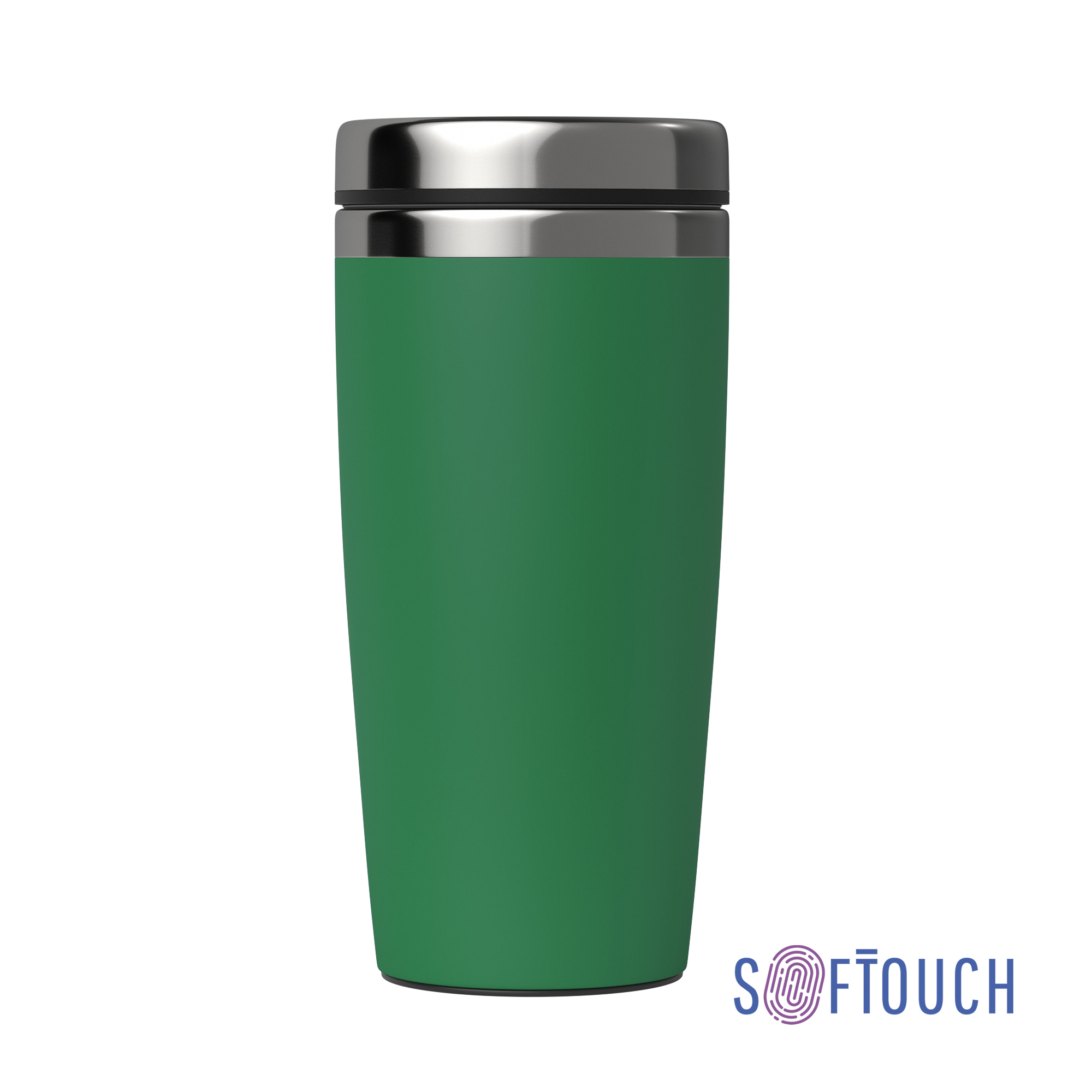 Термостакан "Эльбрус" 400 мл, покрытие soft touch, серый