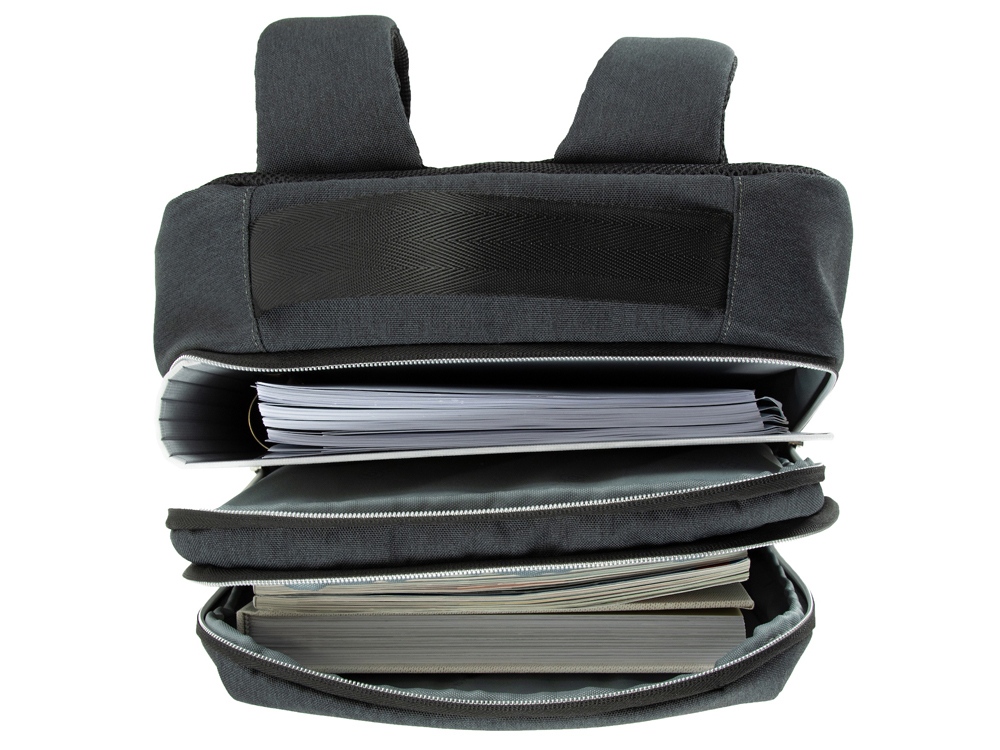 Рюкзак мужской BUGATTI СЕРА | SERA 15'', антрацитовый, полиэстер, 32х12х46 см, 16 л