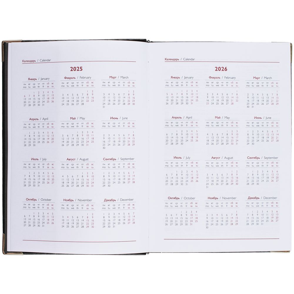 Ежедневник Lugo, датированный