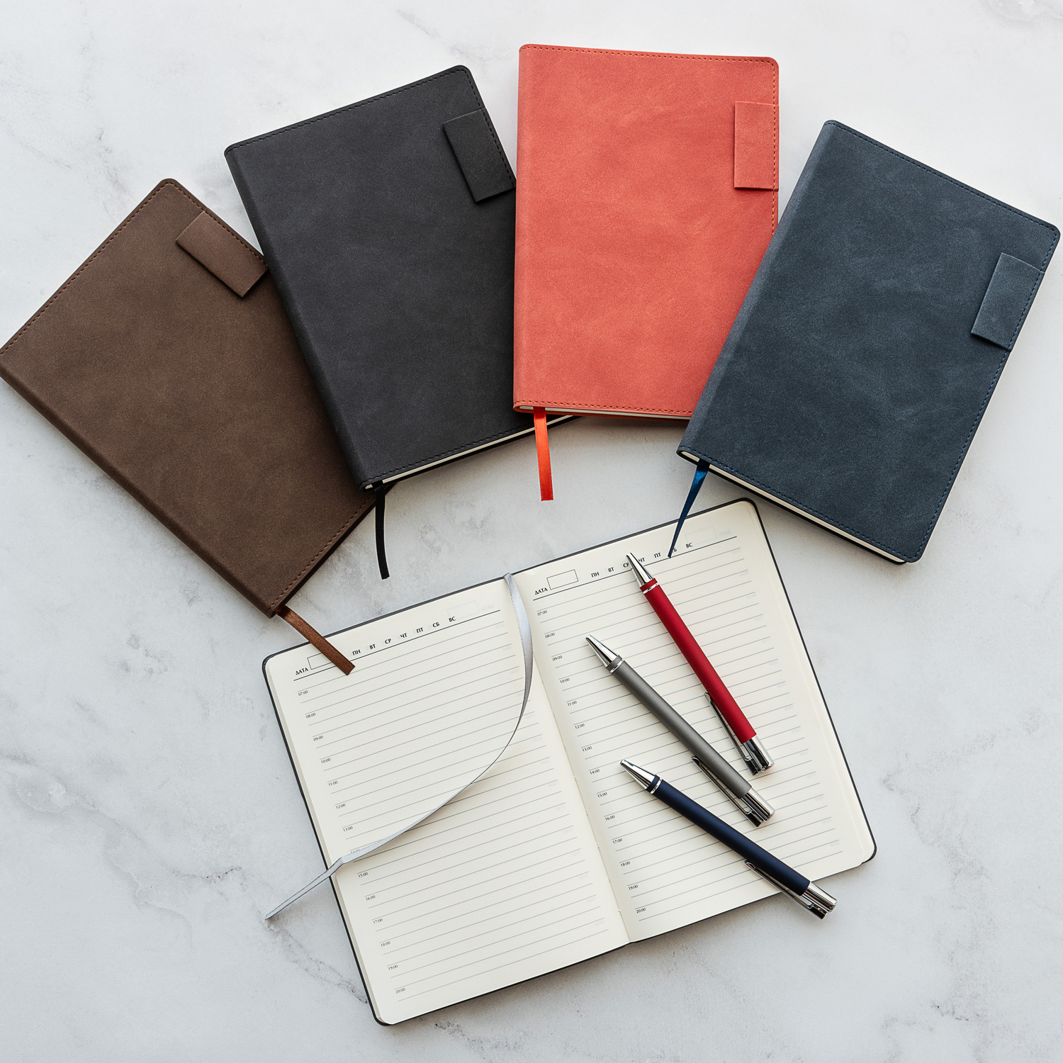 Ежедневник Теоло (Teolo) недатированный, серый фото на сайте Print Logo.