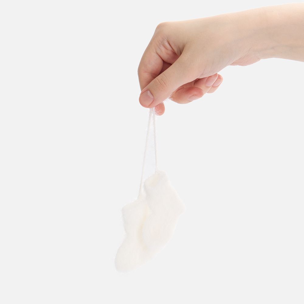 Подвеска на елку «Вьюжка», носочки — пример нанесения логотипа (teplo) | Print Logo