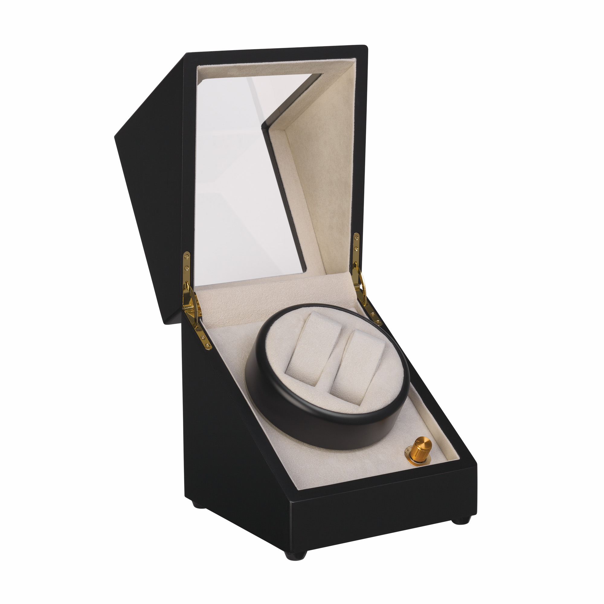 Шкатулка для часов с подзаводом, черный