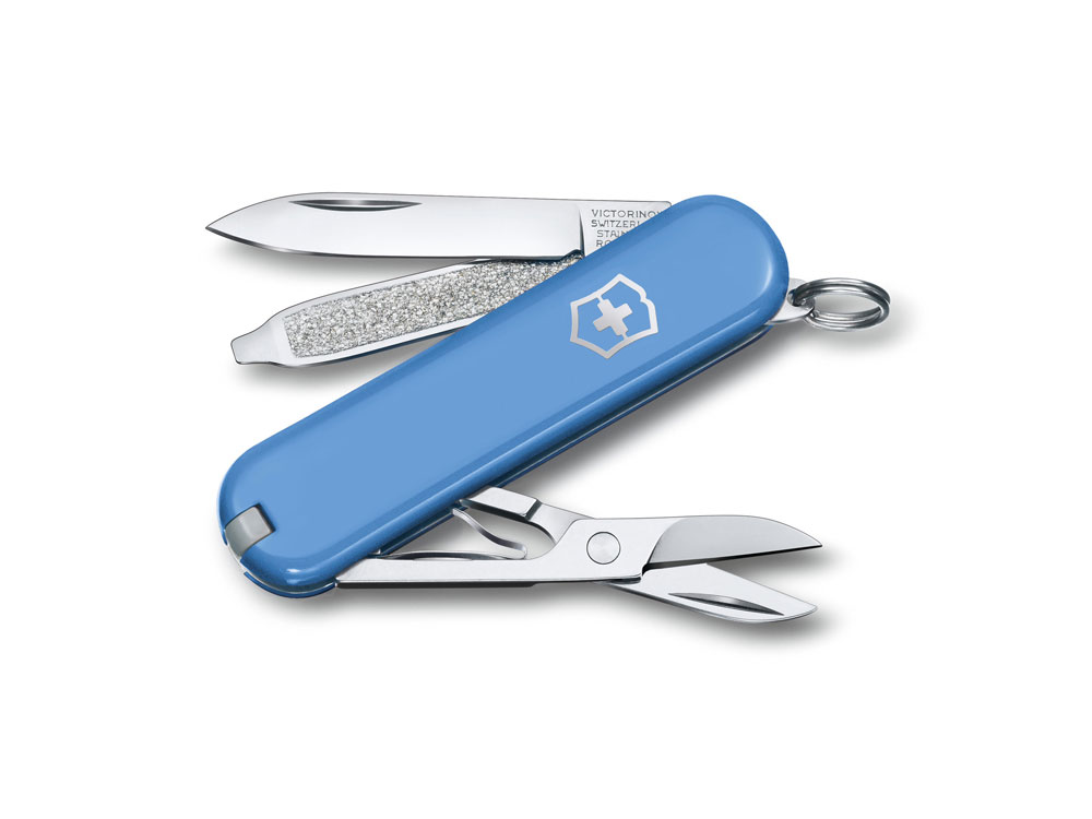 Нож-брелок Classic SD Colors Summer Rain, 58 мм, 7 функций с логотипом VICTORINOX | Print Logo