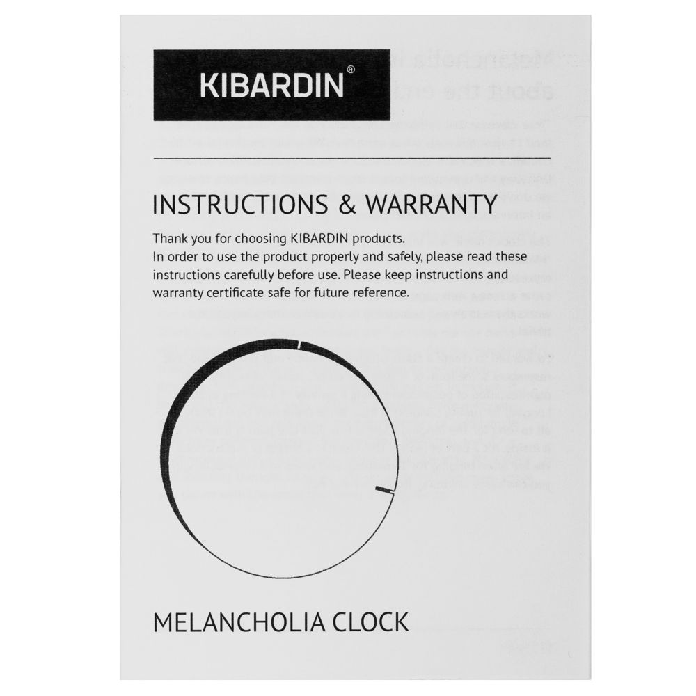 Часы настенные Melancholia Clock фото на сайте Print Logo.