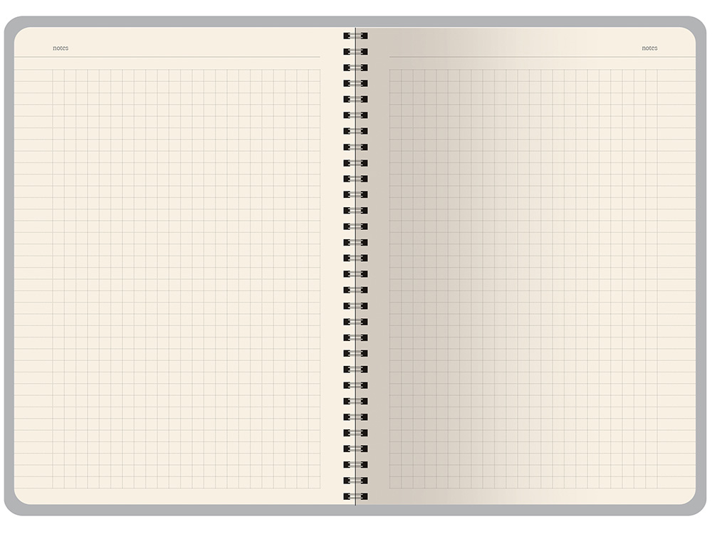 Бизнес тетрадь на гребне А5 Pragmatic, 60 листов в клетку, зеленый хаки