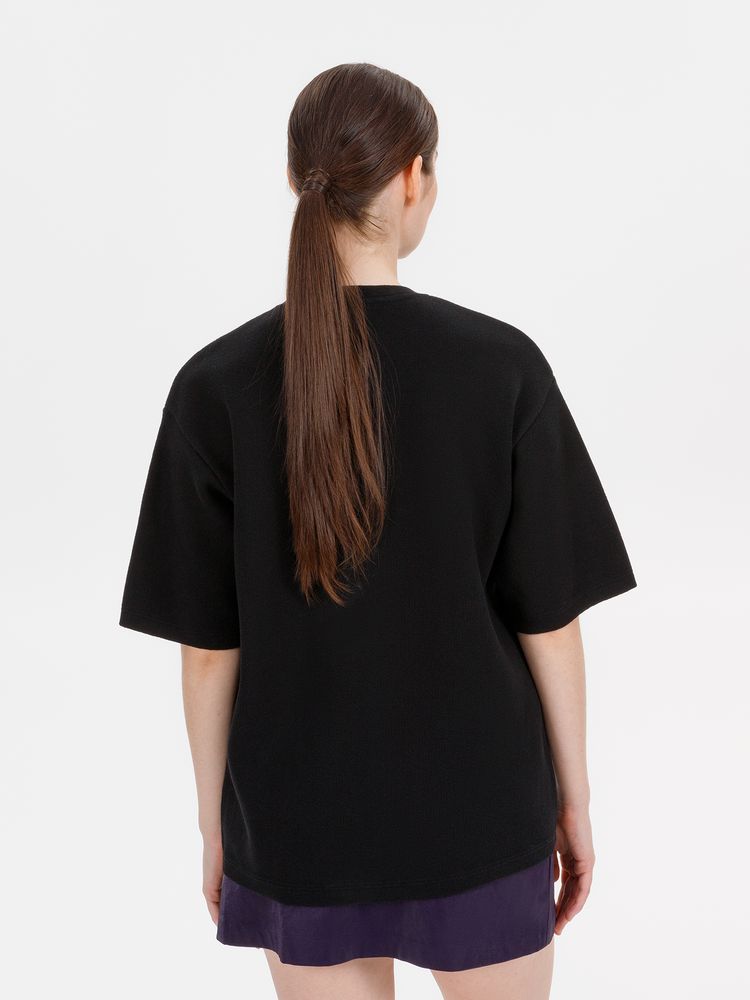 Джемпер с коротким рукавом Siluetti Volumica, черный, размер XL/XXL