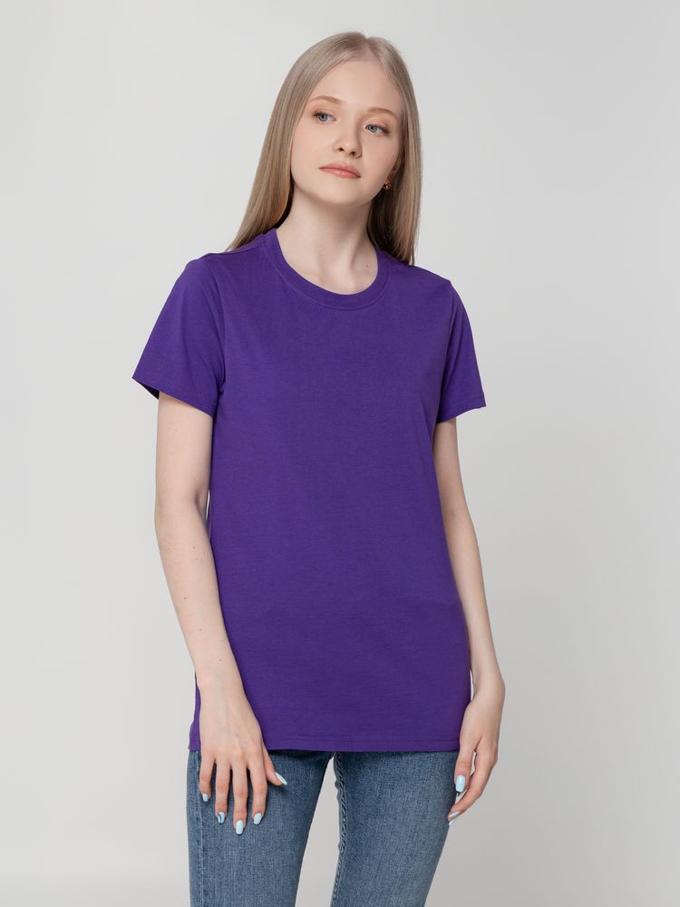 Футболка женская T-bolka Lady фиолетовая, размер XL