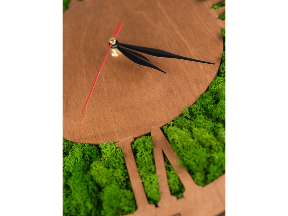 Часы Римские со мхом настенные, мокко