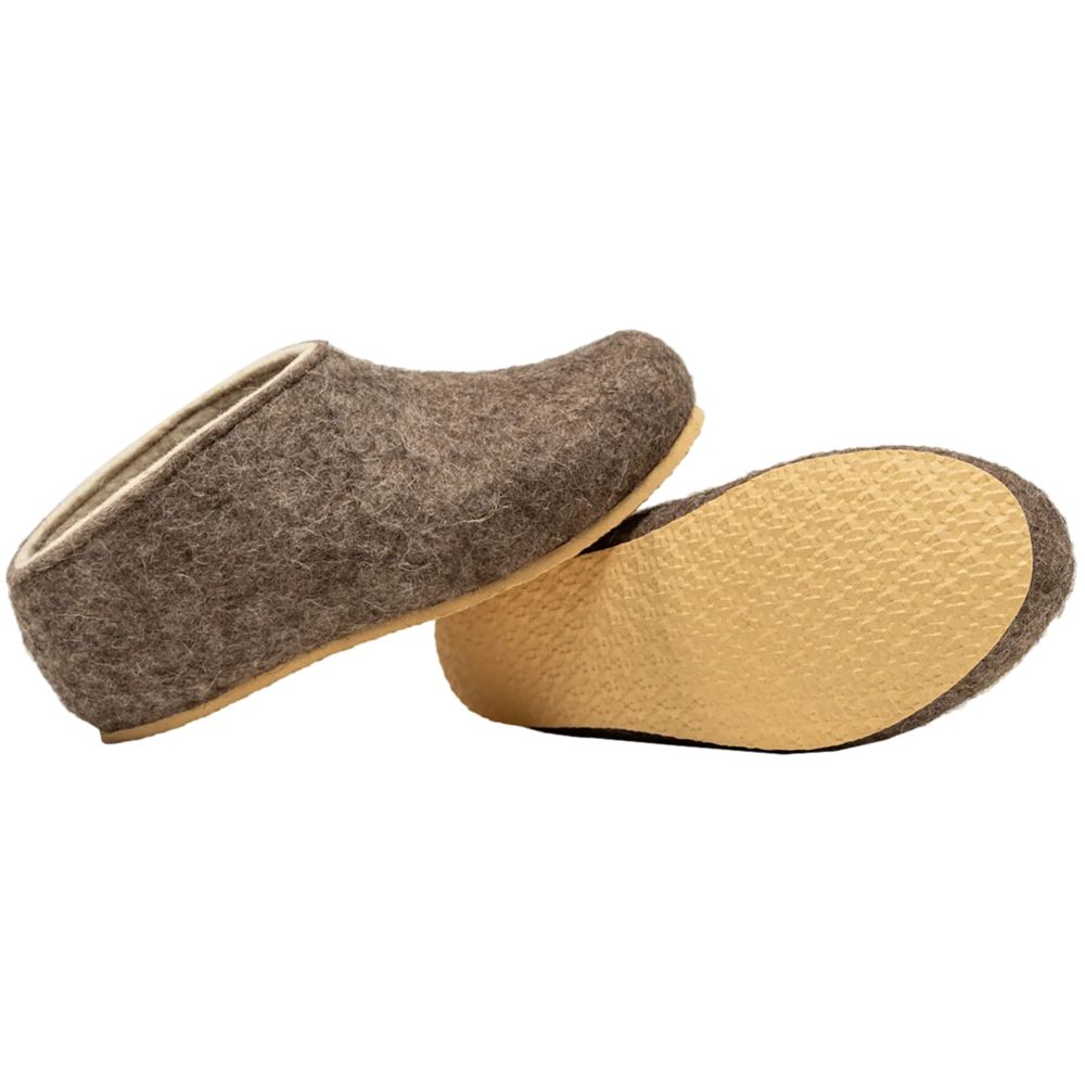 Домашние валенки Cant, серо-коричневые (натуральные), размер 36