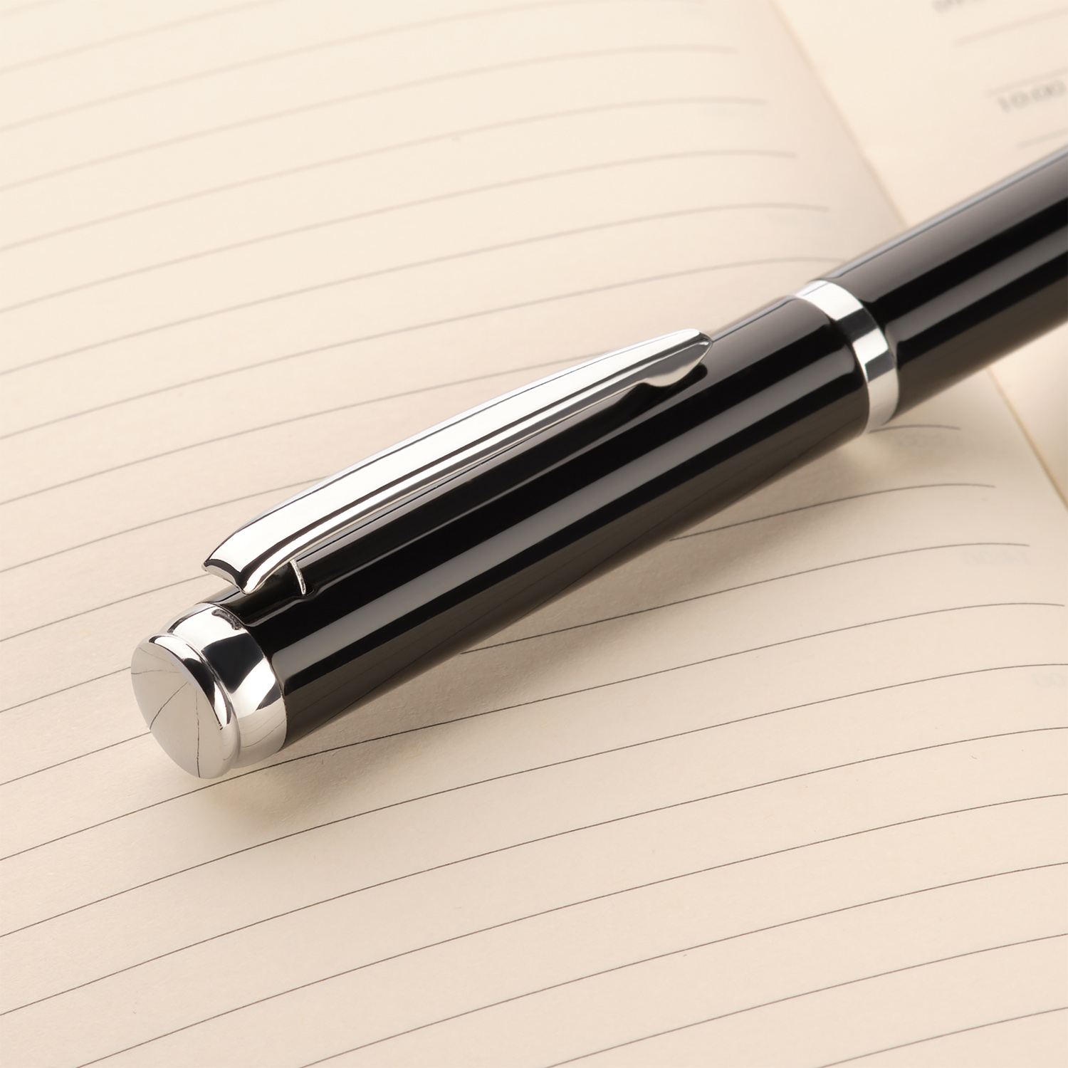 Шариковая ручка Соната (Sonata), черная/позолота фото на сайте Print Logo.