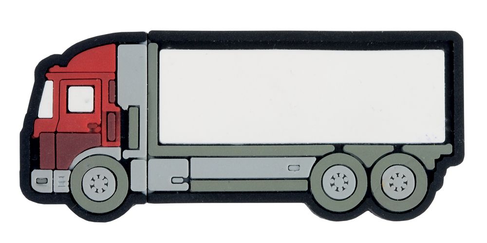 Флешка «Грузовик», красная фото на сайте Print Logo.