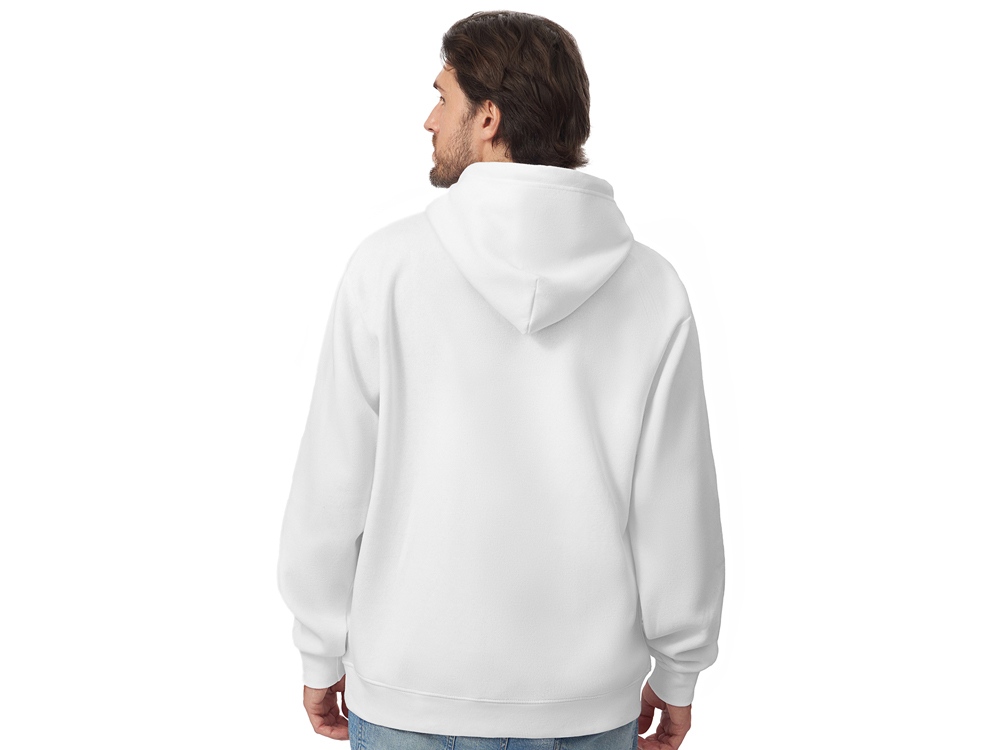 Толстовка с капюшоном оверсайз Lisbon унисекс, белый