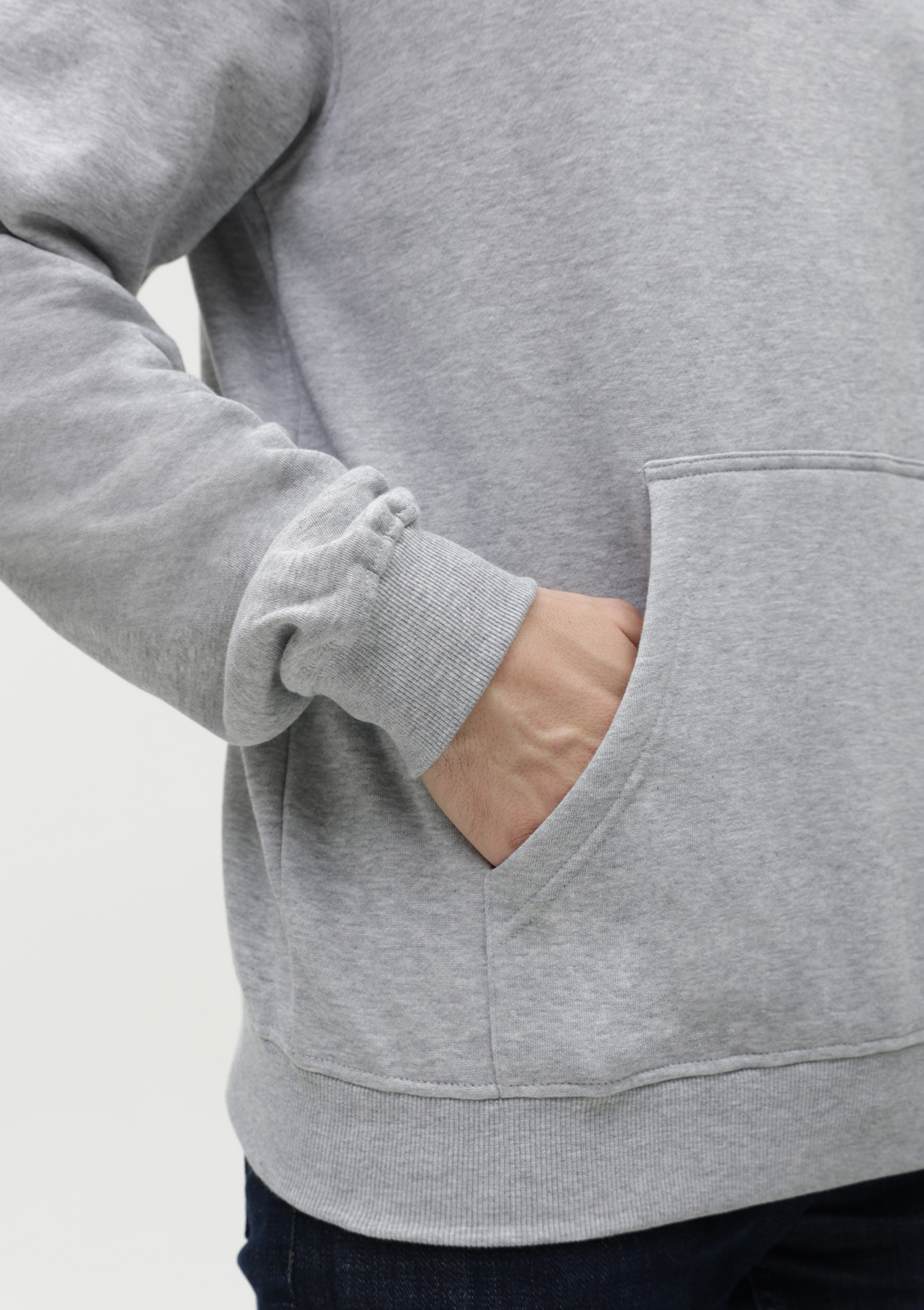 Худи унисекс STAN футер с начёсом 260, 20, Серый меланж,  (50/60)  (56/XXXL)