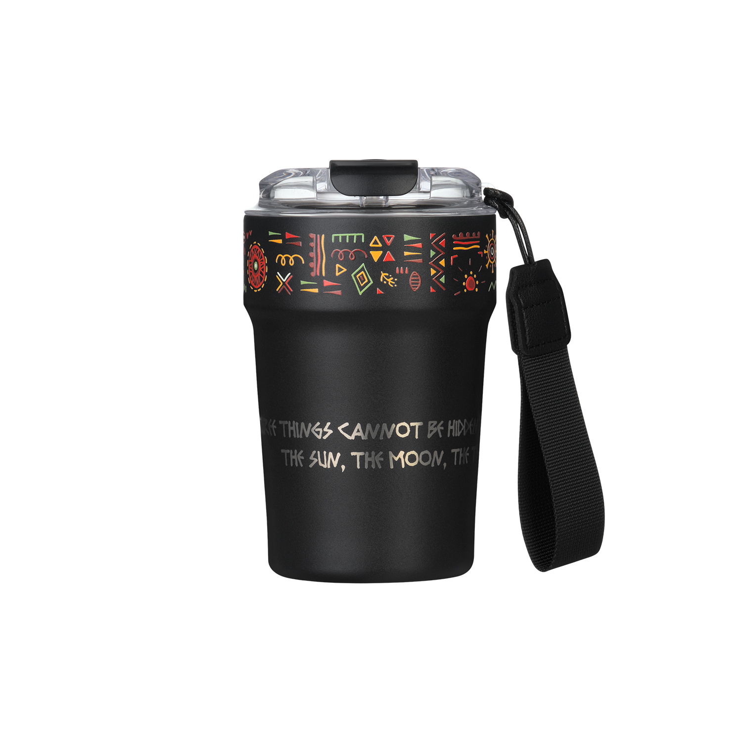 Термокружка вакуумная Монако, черная