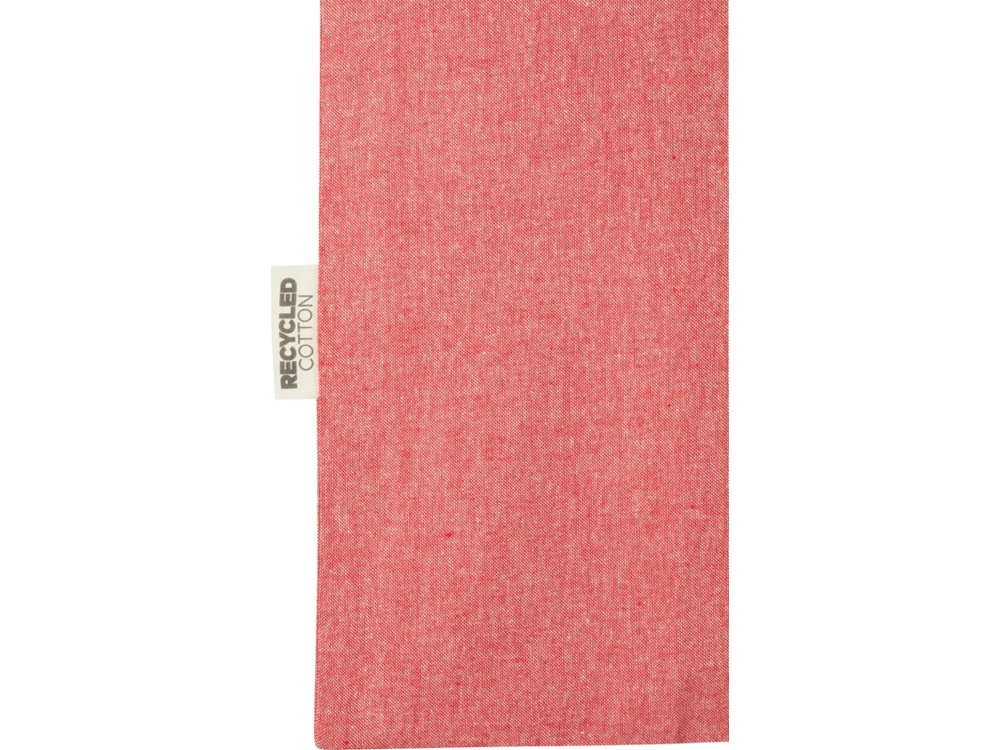 Модная эко-сумка Pheebs объемом 7 л из переработанного хлопка плотностью 150 г/м2, красный меланж