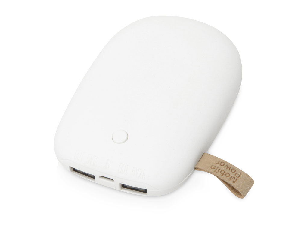 Внешний аккумулятор в форме камня Stone, 7800 mAh с логотипом  | Print Logo