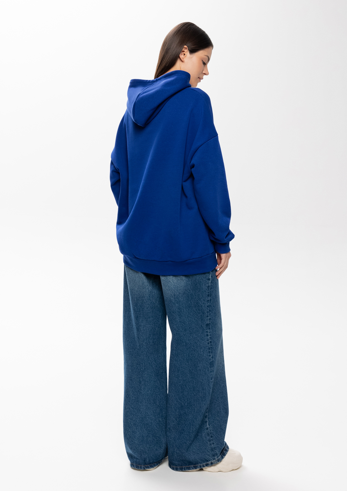 Худи унисекс STAN оверсайз футер без начёса 350, 66, Синий электрик,  (47)  (48/M)