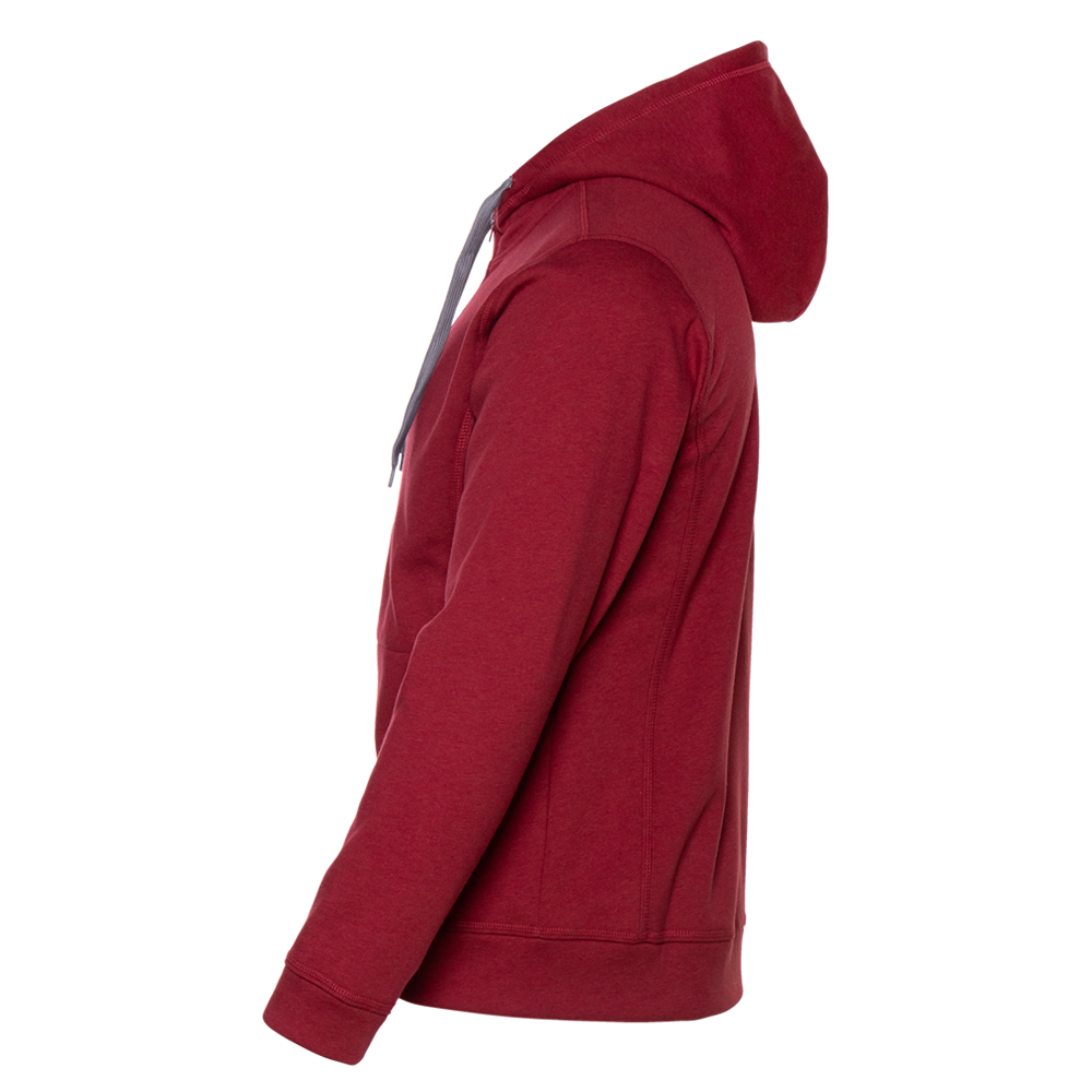 Толстовка мужская STAN с капюшоном на молнии сэндвич 320, 18, Бордовый меланж,  (166)  (46/S)