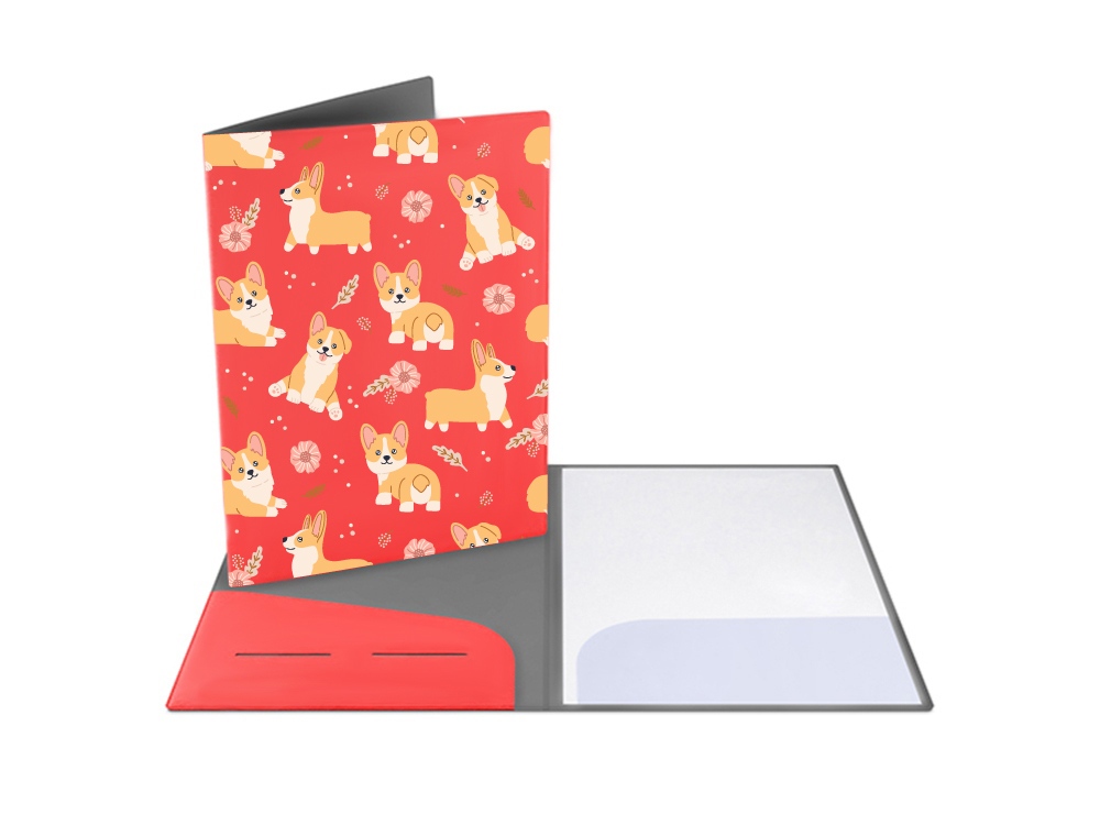 Папка для документов с возможностью полноцветной УФ-печати, софт-тач с логотипом  | Print Logo