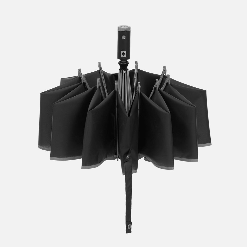 Зонт обратного сложения Norsken с фонариком фото на сайте Print Logo.