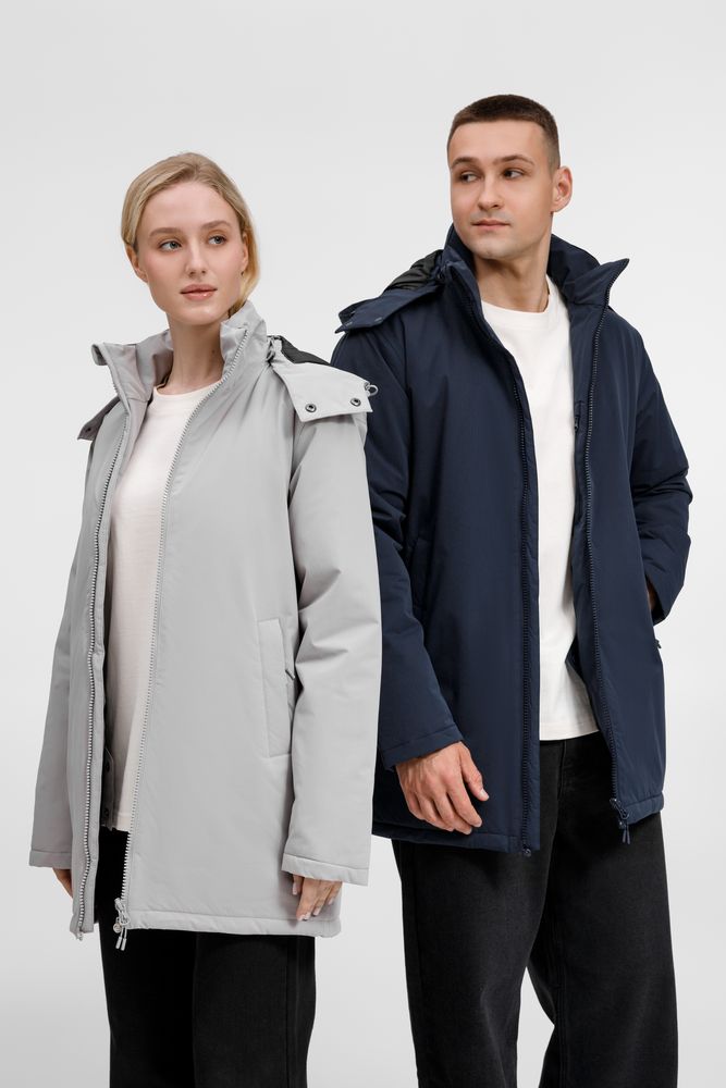 Куртка-парка унисекс Sfera, светло-серая, размер S