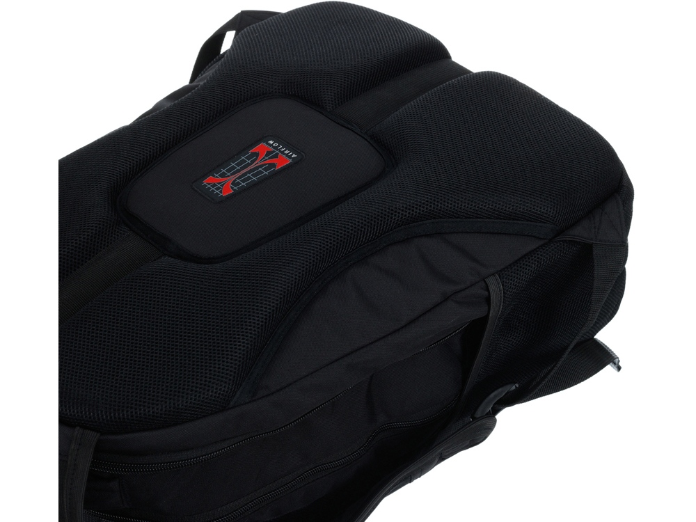 Рюкзак TORBER ПРОРЫВ с отделением для ноутбука 15, чёрный, полиэстер 600D, 35x20x47 см, 33л